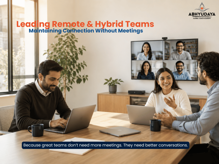 Leading Remote and Hybrid Teams: Maintaining Connection Without Meetings