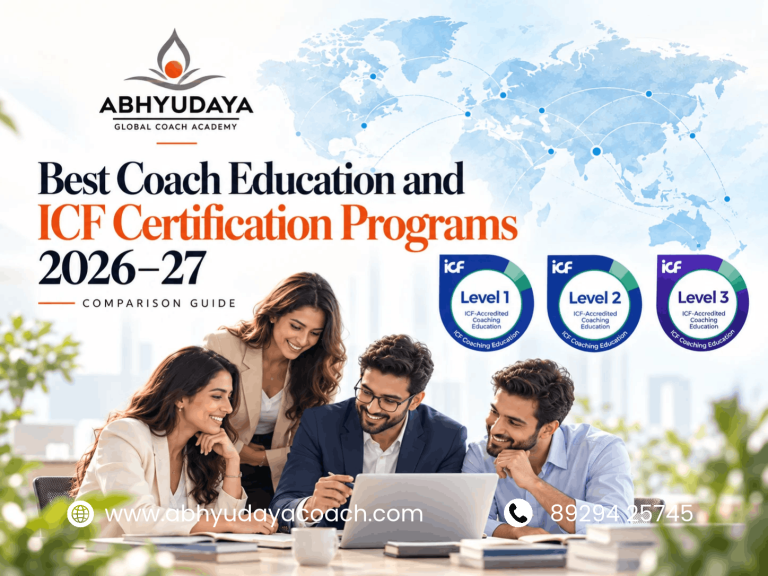 Best coach education and ICF certification programs 2026–27 comparison guide featuring ICF Level 1, Level 2 and Level 3 coaching education